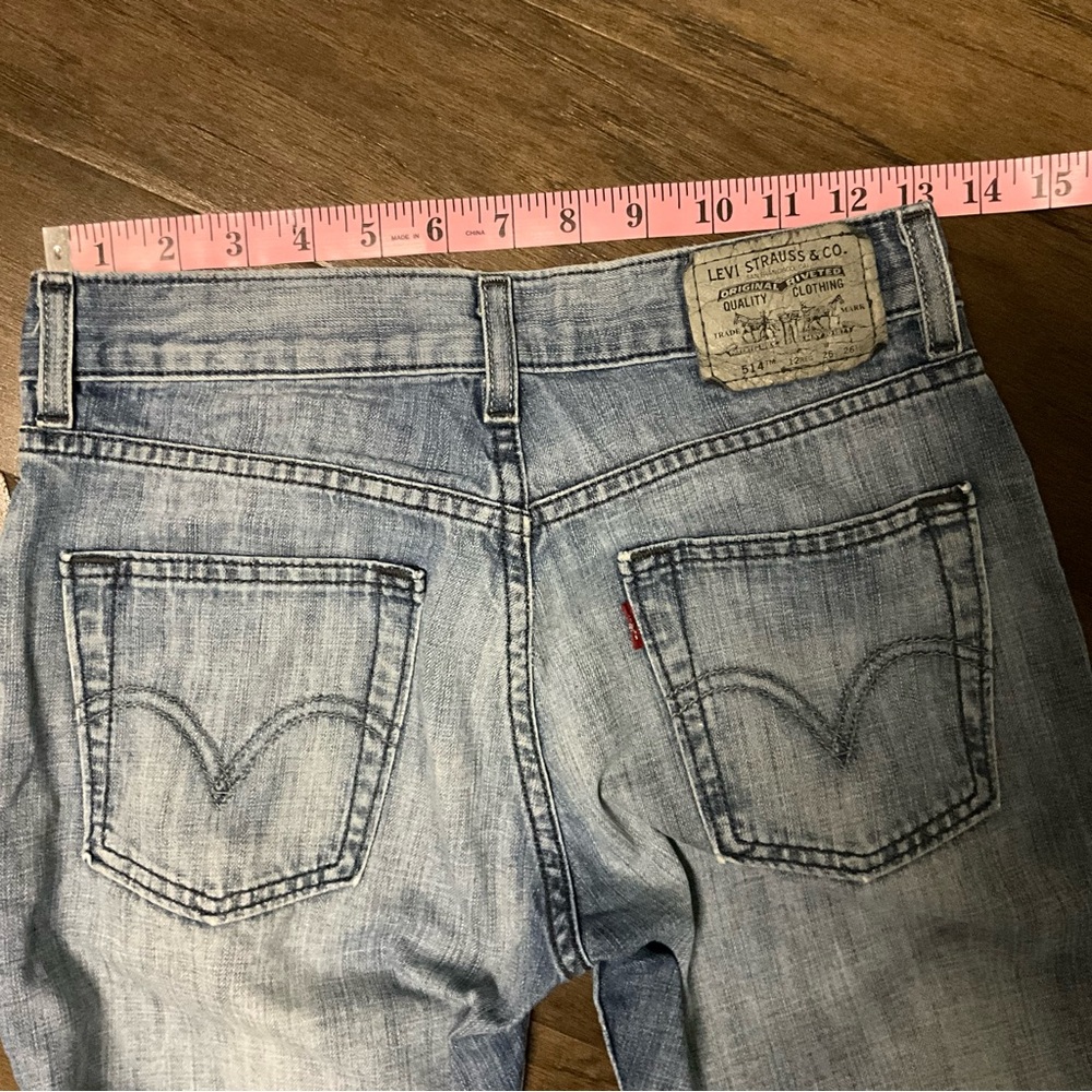 Sz 14 Levi’s 514 Slim Straight / 26” Inseam - Picture 5 of 7